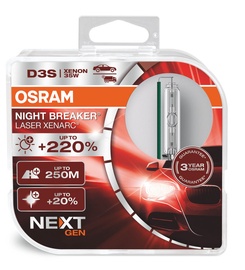 Автомобильная лампочка Osram Night Breaker Laser, Ксеноновая, белый, 42 В
