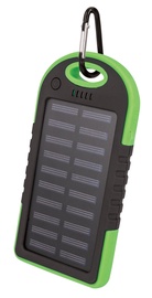 Akupank Setty, 5000 mAh, must/roheline