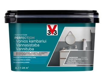  Emaljas krāsa V33 Perfection Bathroom, 2 l, cēli pelēks