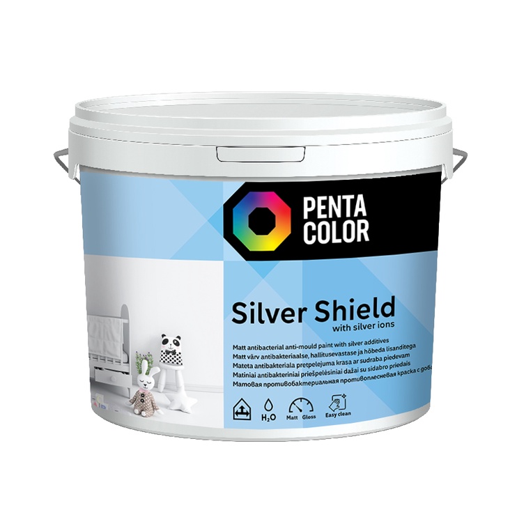 Värv Pentacolor Silver Shield, valge, 3 l