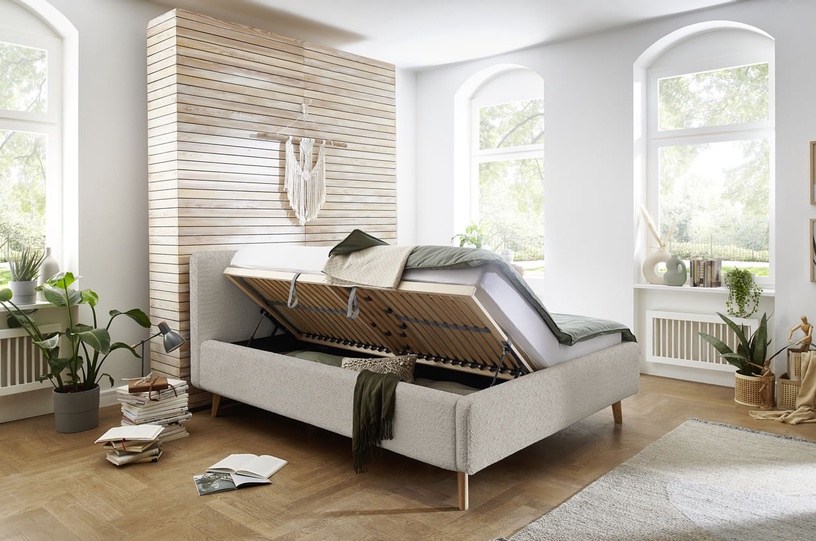 Кровать Mattis Abriamo, 140 x 200 cm, бежевый, с решеткой