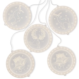 Гирлянда лампочек AmeliaHome Reindeers Mess, 1.5 м, белый