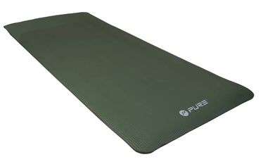 Fitnesa un jogas paklājs Pure2Improve NBR Mat, zaļa, 180 cm x 80 cm x 15 mm