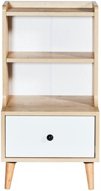 Öökapp Kalune Design Tuvalle 057, valge/tamm, 45.2 x 36 x 77.8 cm