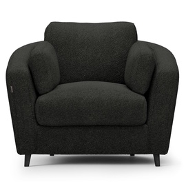 Atzveltnes krēsls Homede Moontiza, melna, 98 cm x 105 cm x 87 cm