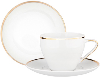 Kafijas / tējas servīze MariaPaula Moderna Gold 01010011040, 0.25 l, porcelāna, 18 gab.