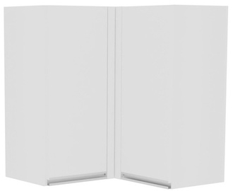 Ülemine köögikapp Bodzio Sandi Corner KSSNG, valge, 650 mm x 650 mm x 720 mm