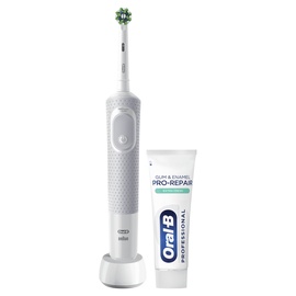 Электрическая зубная щетка Oral-B Vitality Pro Gifting, белый/серый
