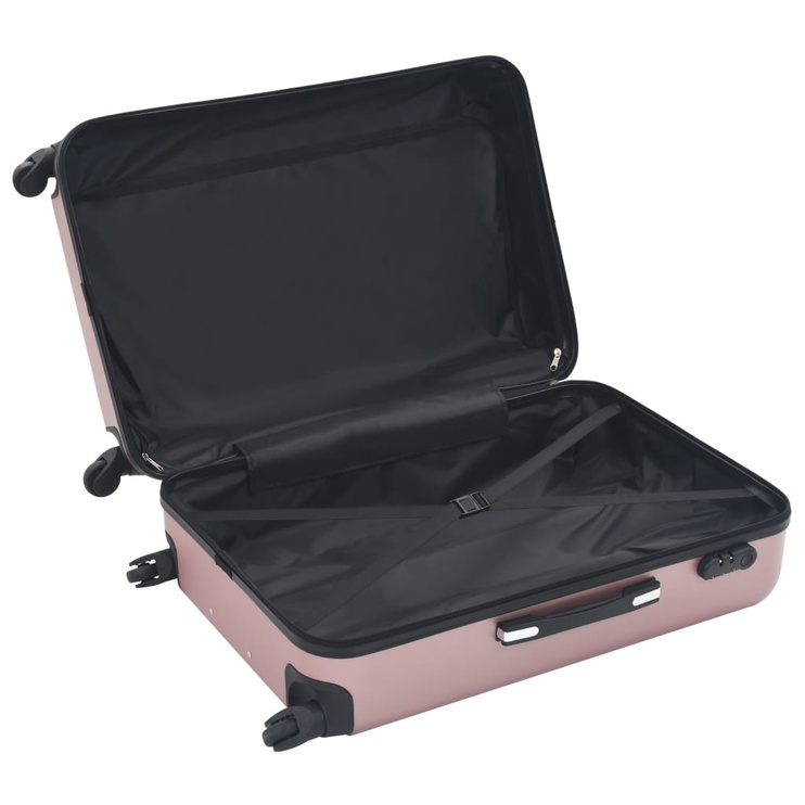 Koferu komplekts VLX Hardcase 3pcs 91888, rozā, 760 x 480 x 280 mm