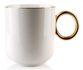 Krūzīte AffekDesign Grace, zelta balta, 0.35 l