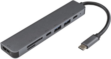 USB-разветвитель Sbox Adapter USB Type-C -> HDMI/USB3.0/SD+TF - 7in1