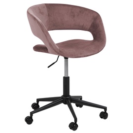Офисный стул Grace, 54 x 56 x 87 - 92 см, черный/розовый