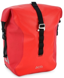 Dviračio krepšys ACID TRAVLR Pro 15 93118, tpu, juoda/raudona