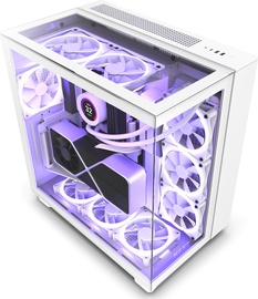 Корпус компьютера NZXT Nzxt H9 Elite, прозрачный/белый
