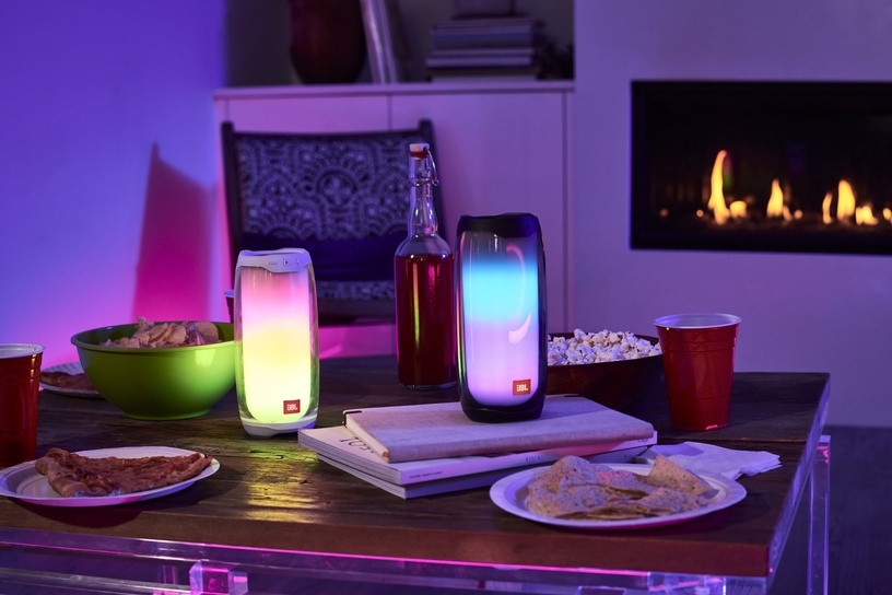 Bezvadu skaļrunis JBL Pulse 4, melna, 20 W