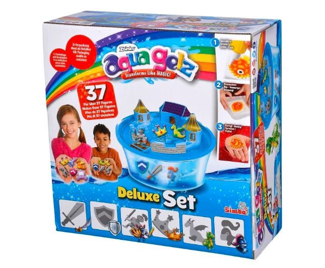 Gēla figūru izgatavošanas komplekts Simba Aqua Gelz Deluxe Set 106322497026, daudzkrāsains