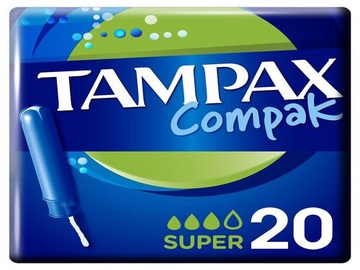 Higiēniskie tamponi Tampax Compak, Super, 20 gab.