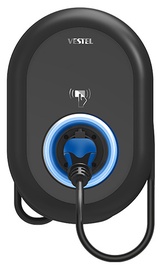 Розетка для зарядки электромобилей Vestel eCharger Home Plus 11, черный, 400 В