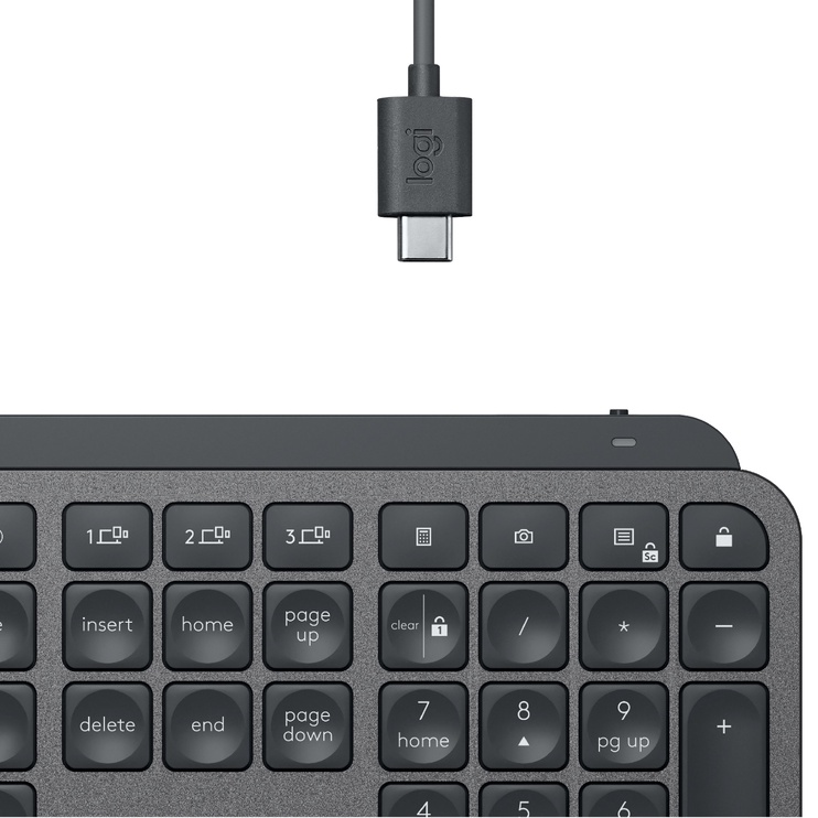 Клавиатура Logitech MX Keys EN, черный, беспроводная