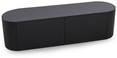 TV staliukas Kalune Design Arc, juodas, 150 cm x 40 cm x 40 cm
