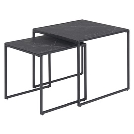 Kafijas galdiņš Home4you Infinity AC88559, melna, 500 mm x 500 mm x 450 mm