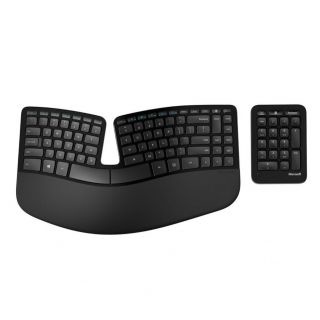 Клавиатура Microsoft Sculpt Ergonomic Desktop EN/RU, черный, беспроводная