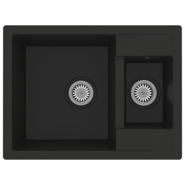 Кухонная раковина VLX Granite 147085, смола, 580 мм x 440 мм x 172 мм