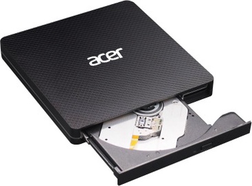 Išorinis optinis įrenginys Acer Portable CD/DVD Writer, 400 g, juoda