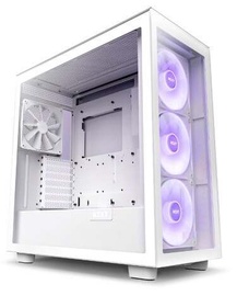 Корпус компьютера NZXT H7 Elite RGB, прозрачный/белый