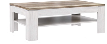 Журнальный столик Forte Duro, коричневый/белый, 120 см x 74 см x 43 см