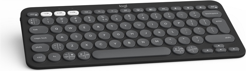 Klaviatuur Logitech Pebble Keys 2 K380s, EN, grafiit, juhtmeta