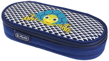 Пенал Herlitz Cute Animals Turtle, синий