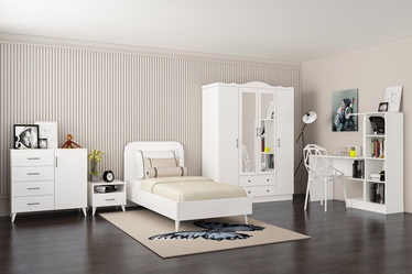 Guļamistabas mēbeļu komplekts Kalune Design Lavinia 507, iekštelpu, balta