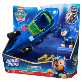 Transporto žaislų rinkinys Spin Master Paw Patrol Chases Shark Vehicle 6066140, mėlyna