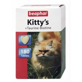 Barības piedevas, vitamīni kaķiem Beaphar Kitty's +Taurine-Biotine, 180 gab.