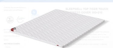 Čiužinio užvalkalas Sleepwell Logo Stretch White W02003.35, 160 cm x 210 cm, vidutinio kietumo