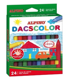 Vaškinės kreidelės Alpino Dacscolor, įvairių spalvų, 24 vnt.