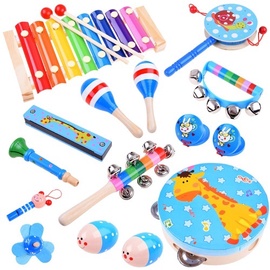 Комплект Jokomisiada Wooden instrument set 16 pcs IN0133