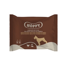 Mitrā barība (konservi) suņiem Höppy, savvaļas dzīvnieku gaļa/aknas/mājputnu gaļa, 0.4 kg, 4 gab.