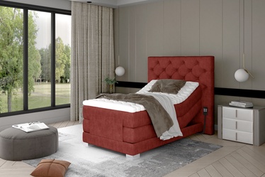 Кровать Clover Dora 63, 90 x 200 cm, красный, с матрасом