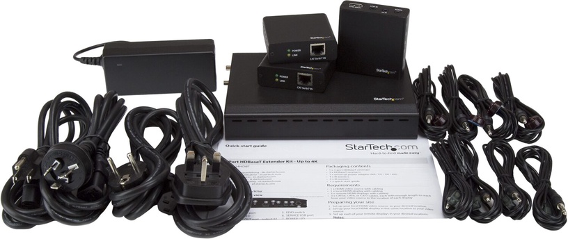 Раздатчик видеосигнала StarTech 3-Port HDBaseT Extender Kit with 3 Receivers - 1x3 HDMI over CAT5e Splitter - Up to 4K, 4096 x 2160
