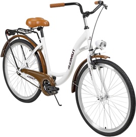 Velosipēds pilsētas Azimut Classic, 26 ", balta