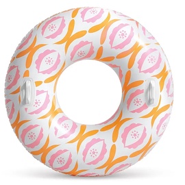 Piepūšams matracis Intex Timeless Tube, balta/oranža/rozā, 114 cm x 114 cm