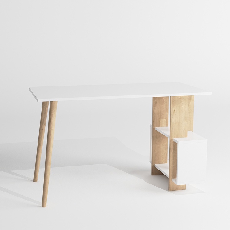 Galds Kalune Design Lagomood Side 492LGM1120, balta/ozola