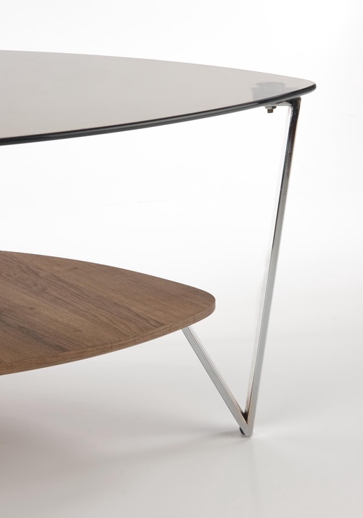 Kafijas galdiņš Oprah, brūna, 80 cm x 80 cm x 43 cm
