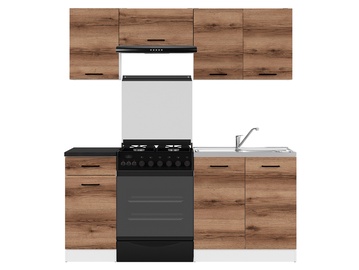 Кухонный гарнитур Brw Junona, ореховый, 1.8 м