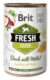 Mitrā barība (konservi) suņiem Brit Fresh, pīles gaļa, 0.4 kg