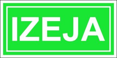 Знак эвакуации LUI20, 0.2 м x 10 см