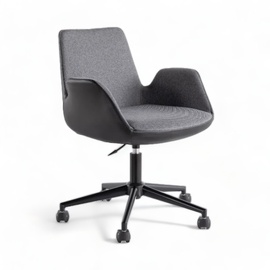 Krēsls Kalune Design Dora, 77 x 60 x 62 cm, melna/antracīta