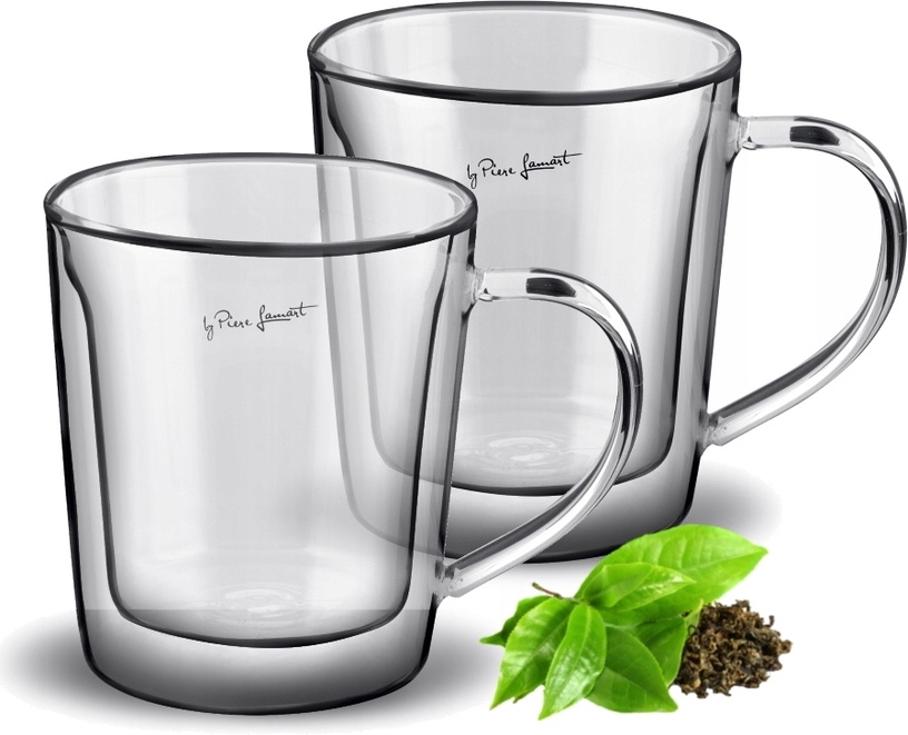  Набор двойных стеклянных кружек Lamart Vaso Double Borosilicate Thermo LT9036, прозрачный, 0.350 л